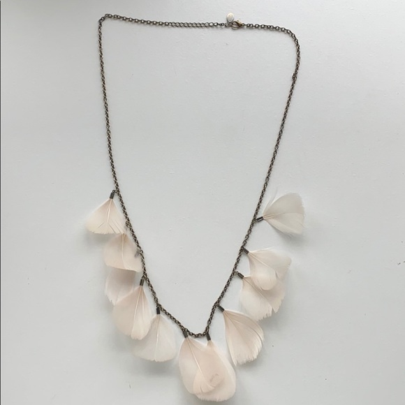 American Eagle long feathered embellished necklace - Picture 2 of 5
